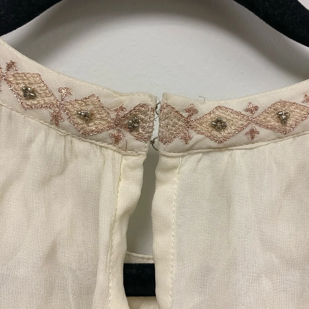 NWT Free People Butterfly Kisses Beaded Romper Size Small